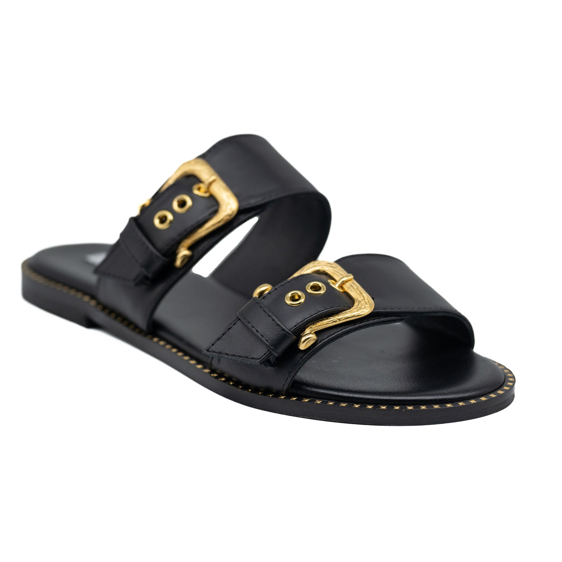 Sofia Manta Σανδάλια με Αγκράφες - Μαύρα