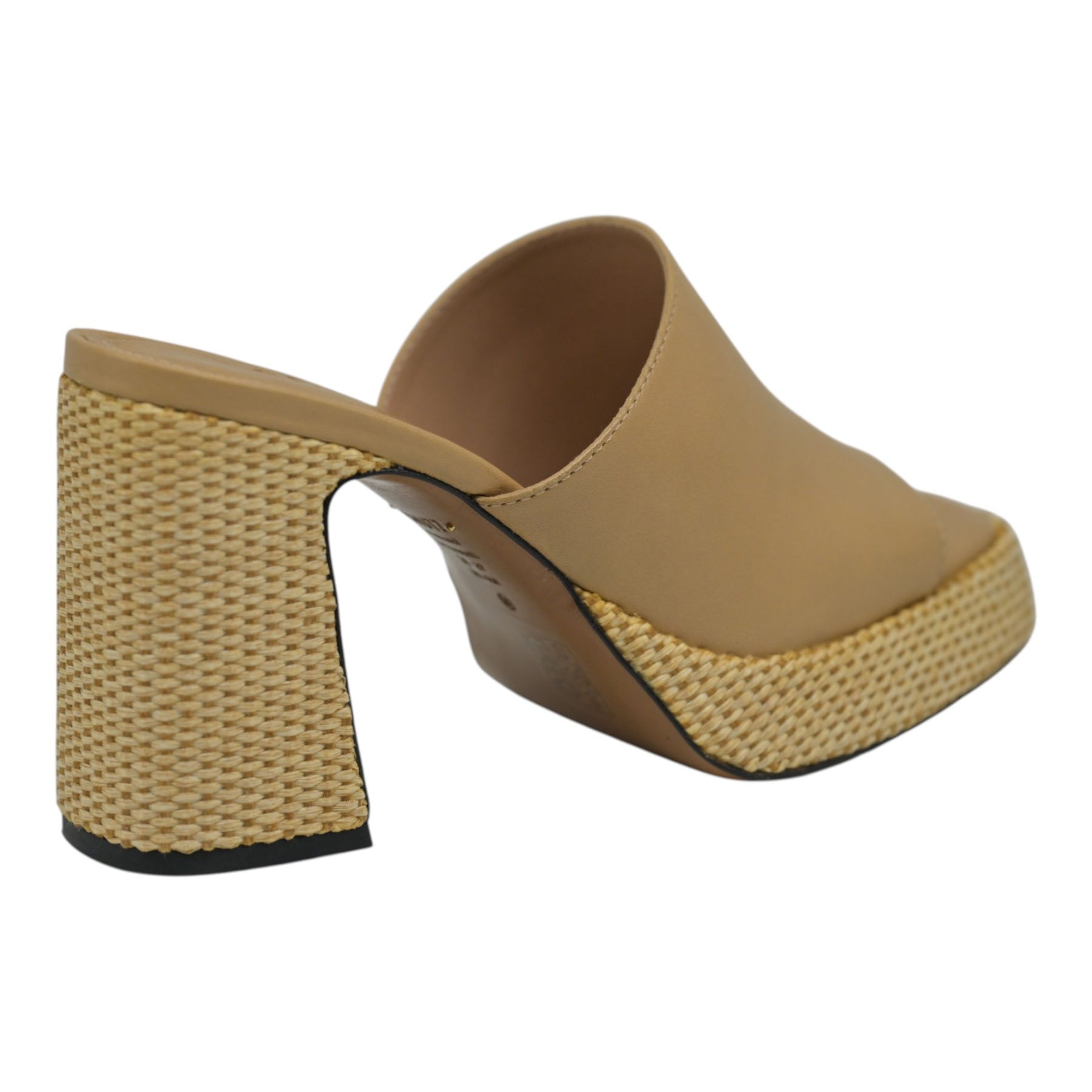 Schutz 22274 Mules με Χοντρό Τακούνι - Beige