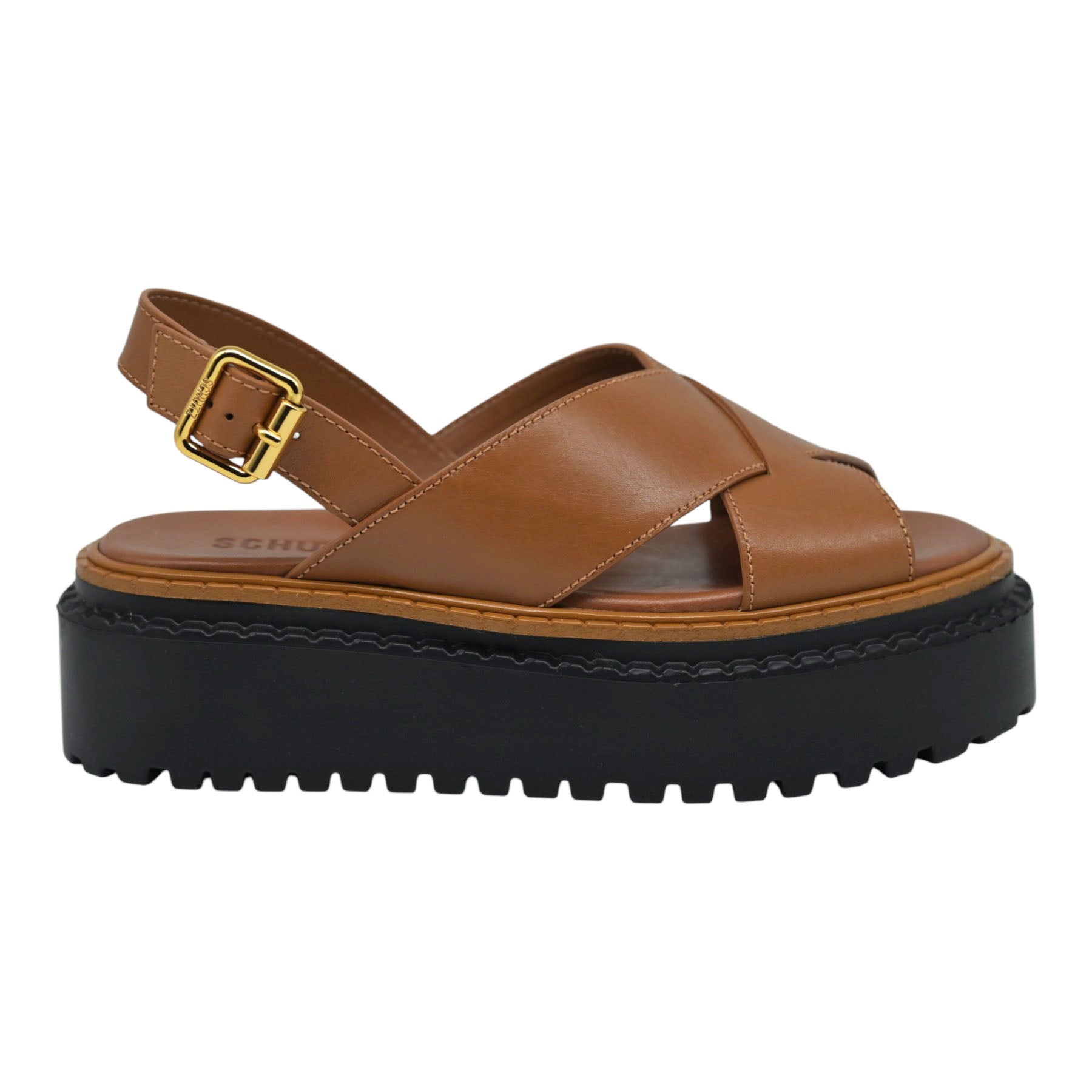 Schutz 22491 Πέδιλα με Chunky Σόλα - Καφέ