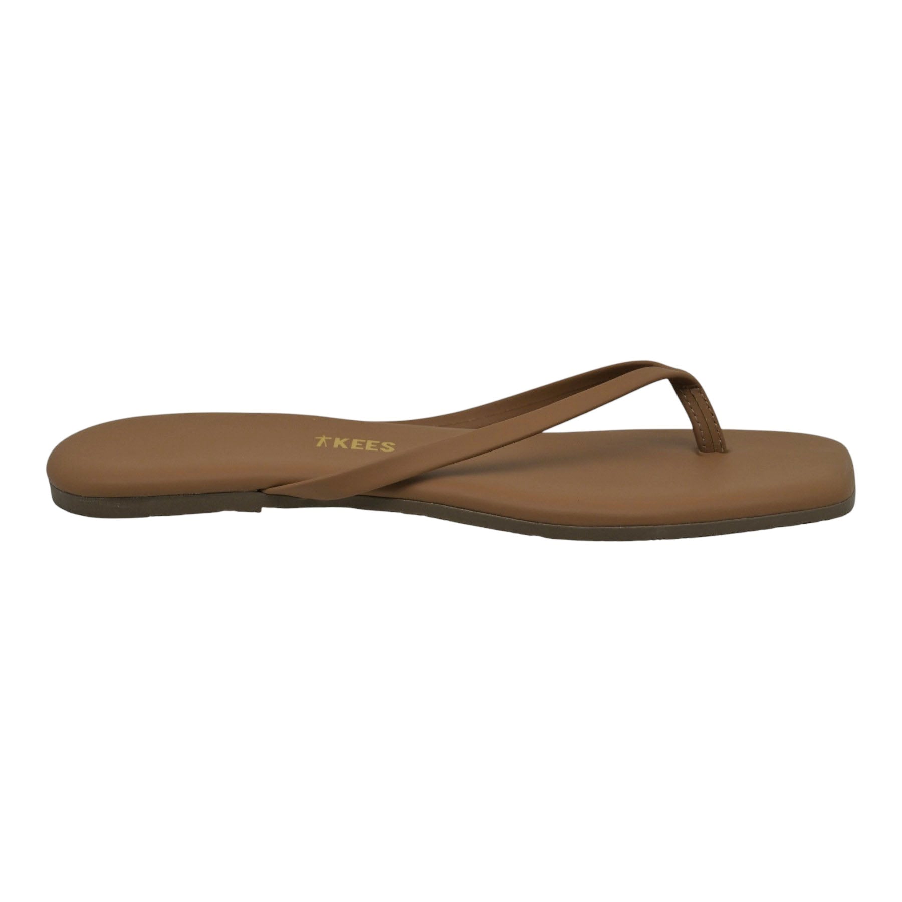 Tkees SQ Toe Lily Σαγιονάρες Minimal με Καρέ Μύτη - Natural