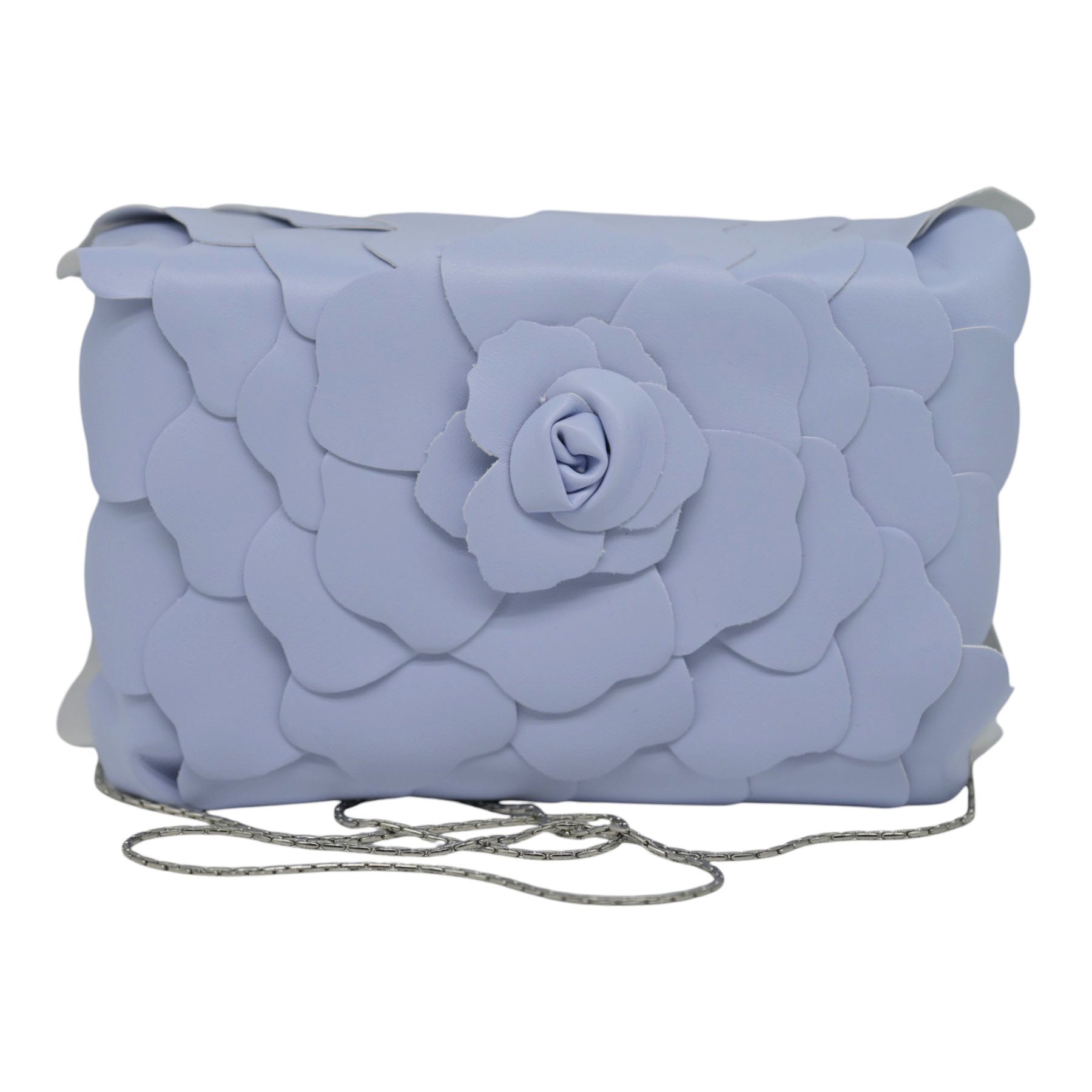Twenty Fourhaitch Caleta Τσάντα Χιαστί με Τρισδιάστατο Λουλούδι - Γαλάζια