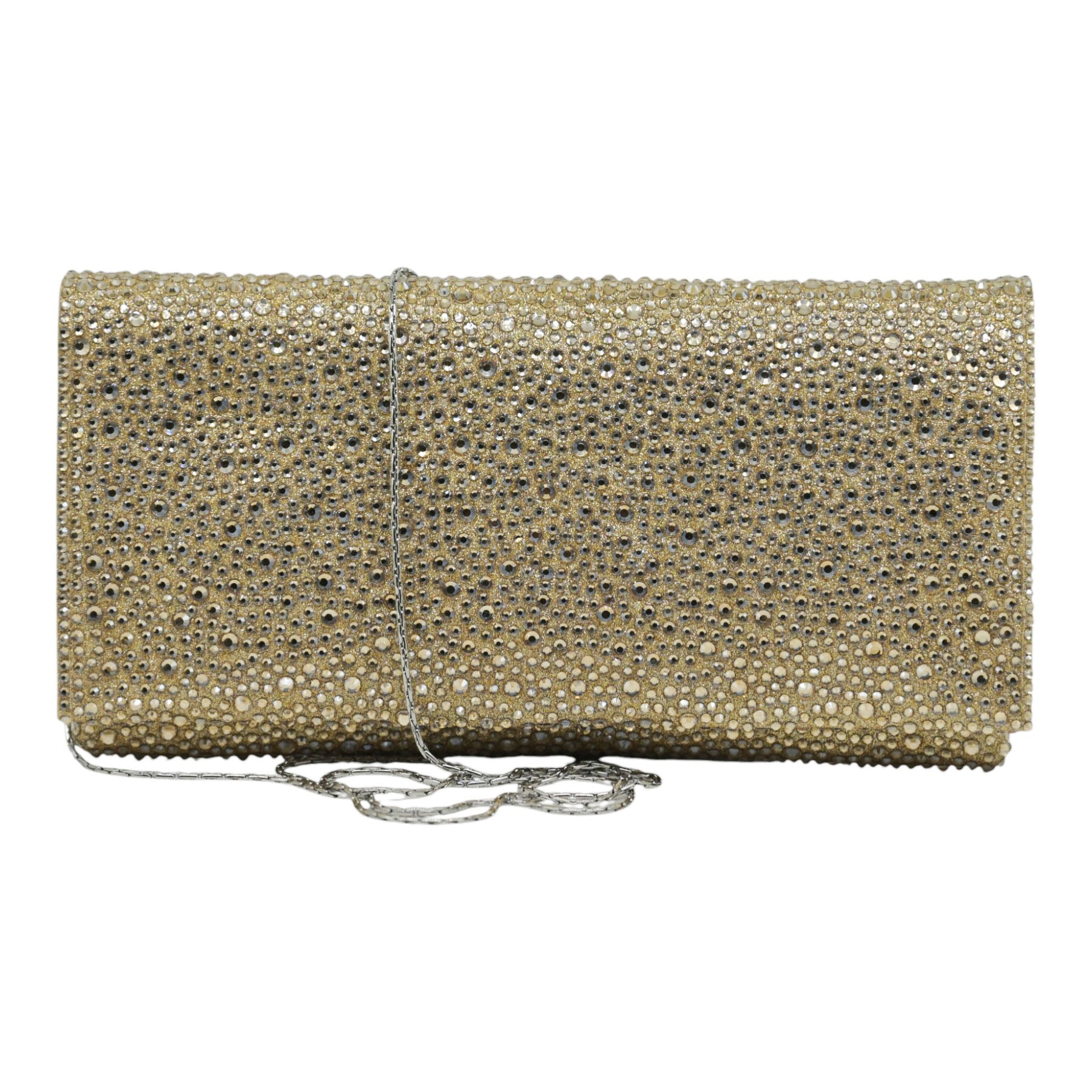 Twenty Fourhaitch Siria Τσάντα Φάκελος με Πέτρες - Χρυσή