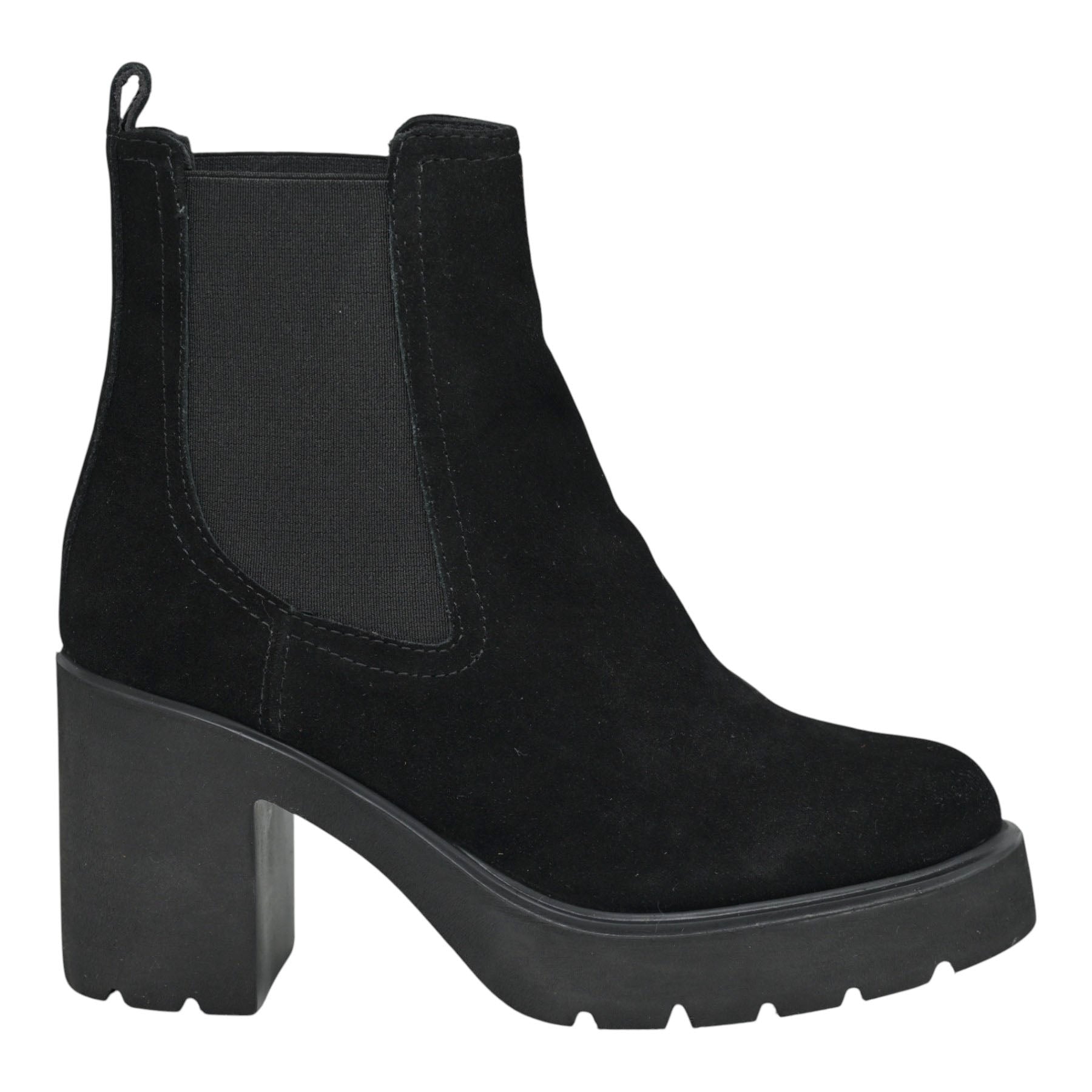 Unisa Klino Chunky Μποτάκια με Τακούνι - Μαύρo Καστόρ