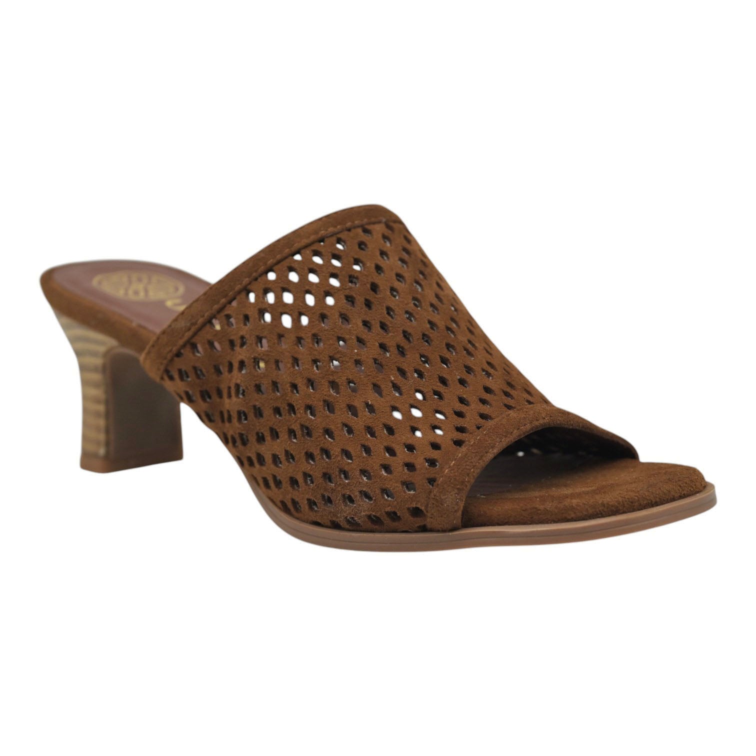 Unisa Labuk Mules Διάτρητα με Peep Toe - Choco Σουέντ