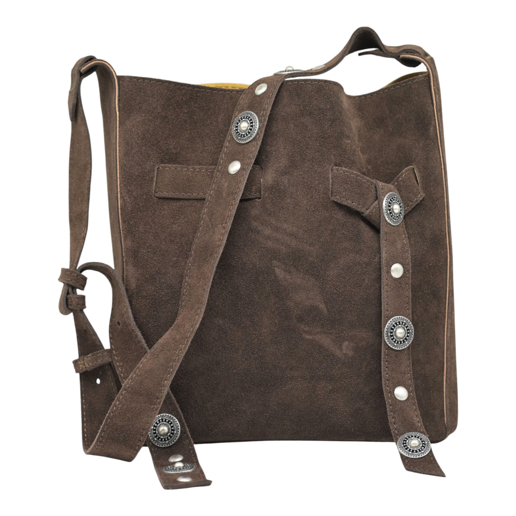 ViaMailBag Darcy Τσάντα Ώμου Boho - Καφέ Σουέντ