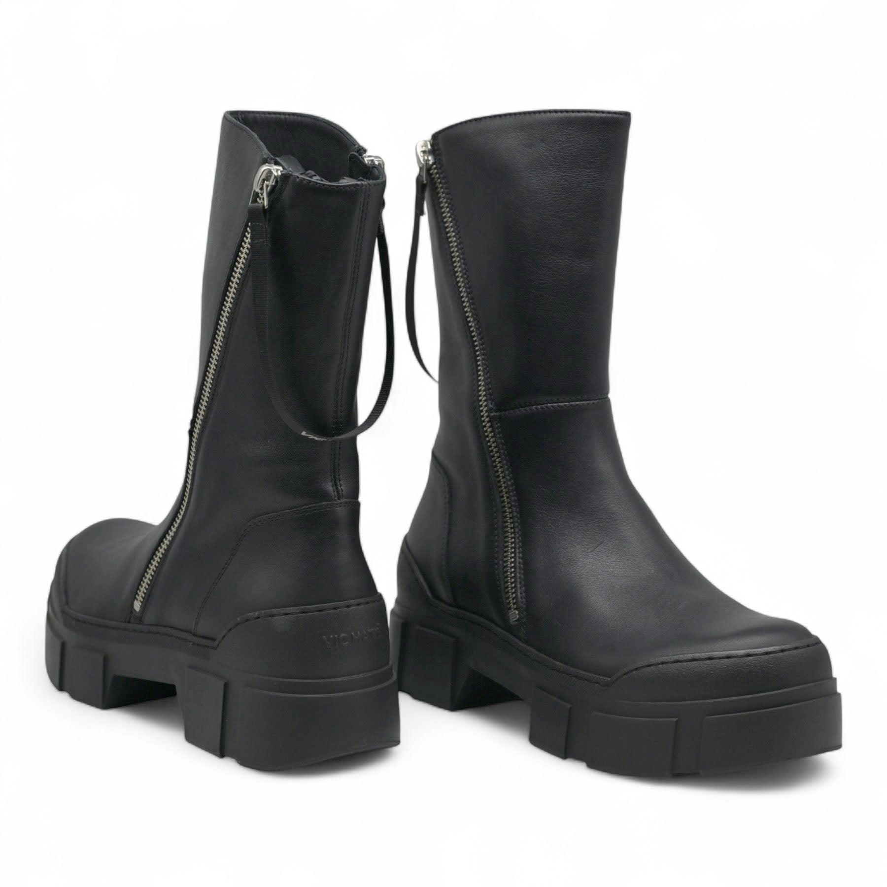 Vic Matie 2010 Μποτάκια με Διπλό Φερμουάρ - Μαύρα