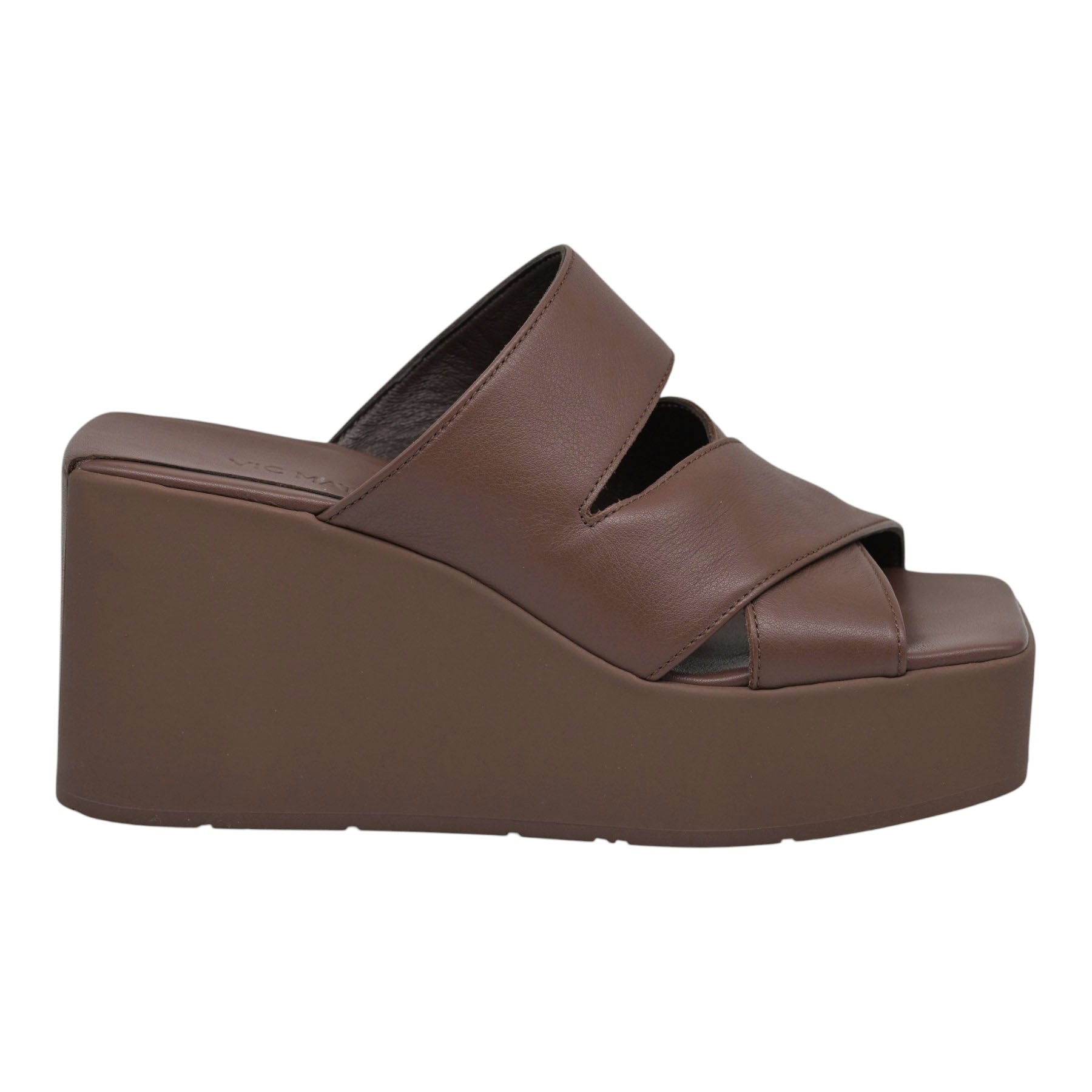 Vic Matie 5450 Mules με Λουριά και Φιάπα - Ebano