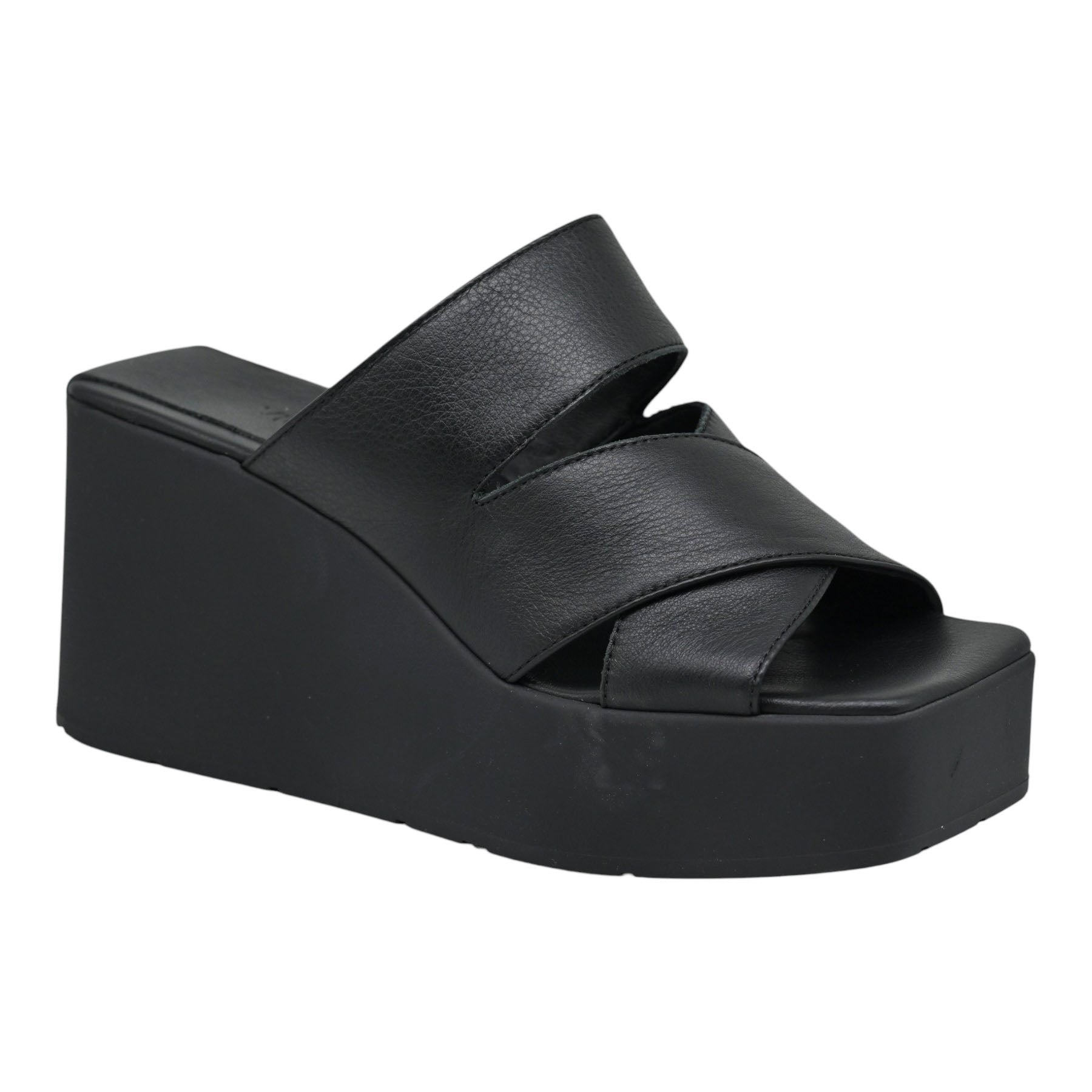 Vic Matie 5450 Mules με Λουριά και Φιάπα - Μαύρα