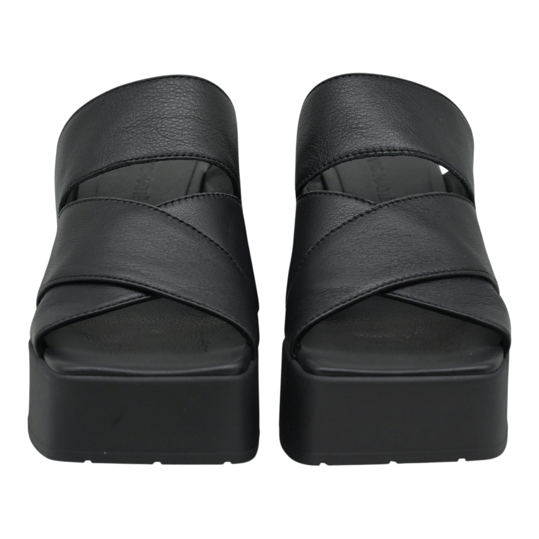Vic Matie 5450 Mules με Λουριά και Φιάπα - Μαύρα
