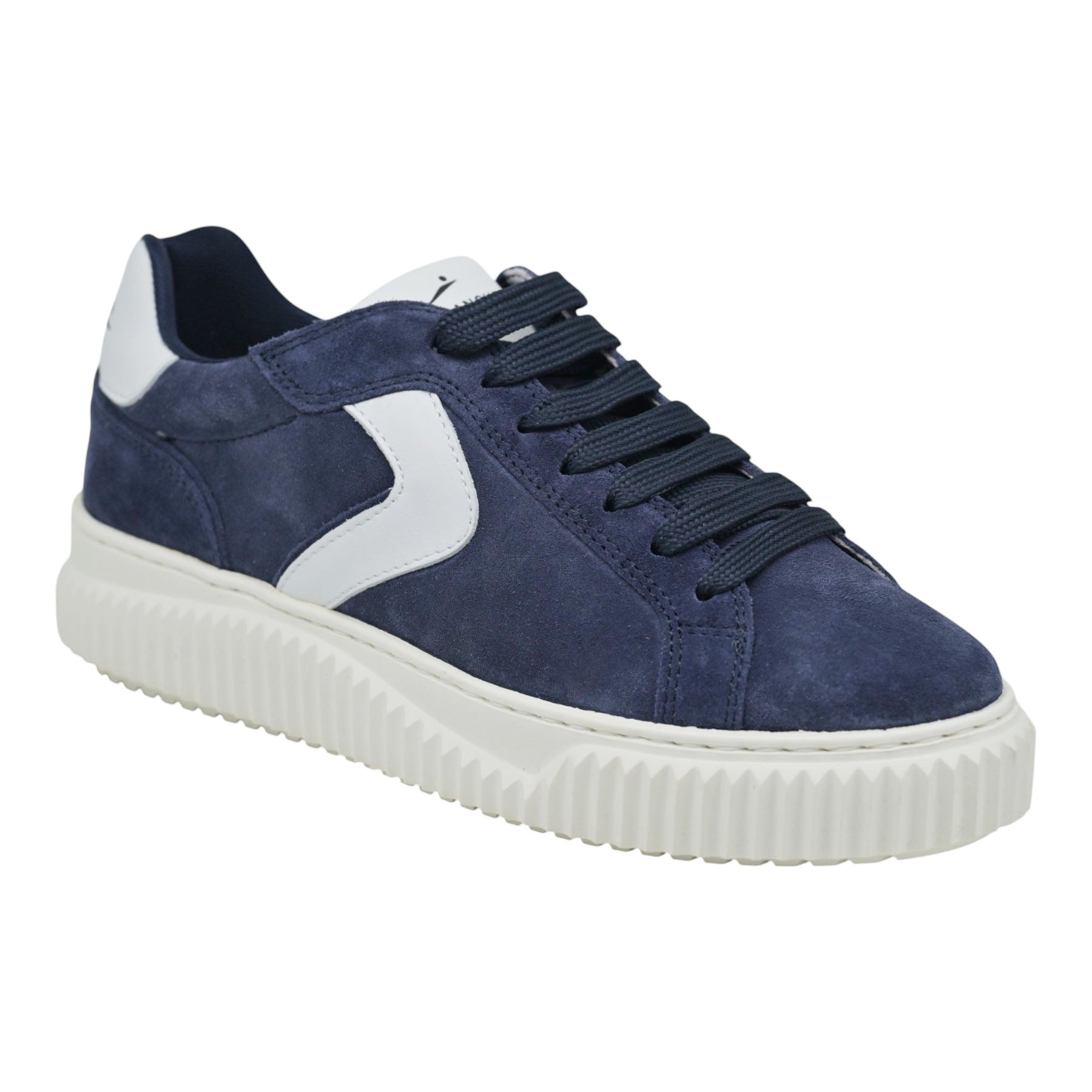 Voile Blanche 7542 Sneakers με Ανάγλυφη Σόλα - Μπλέ Σουέντ