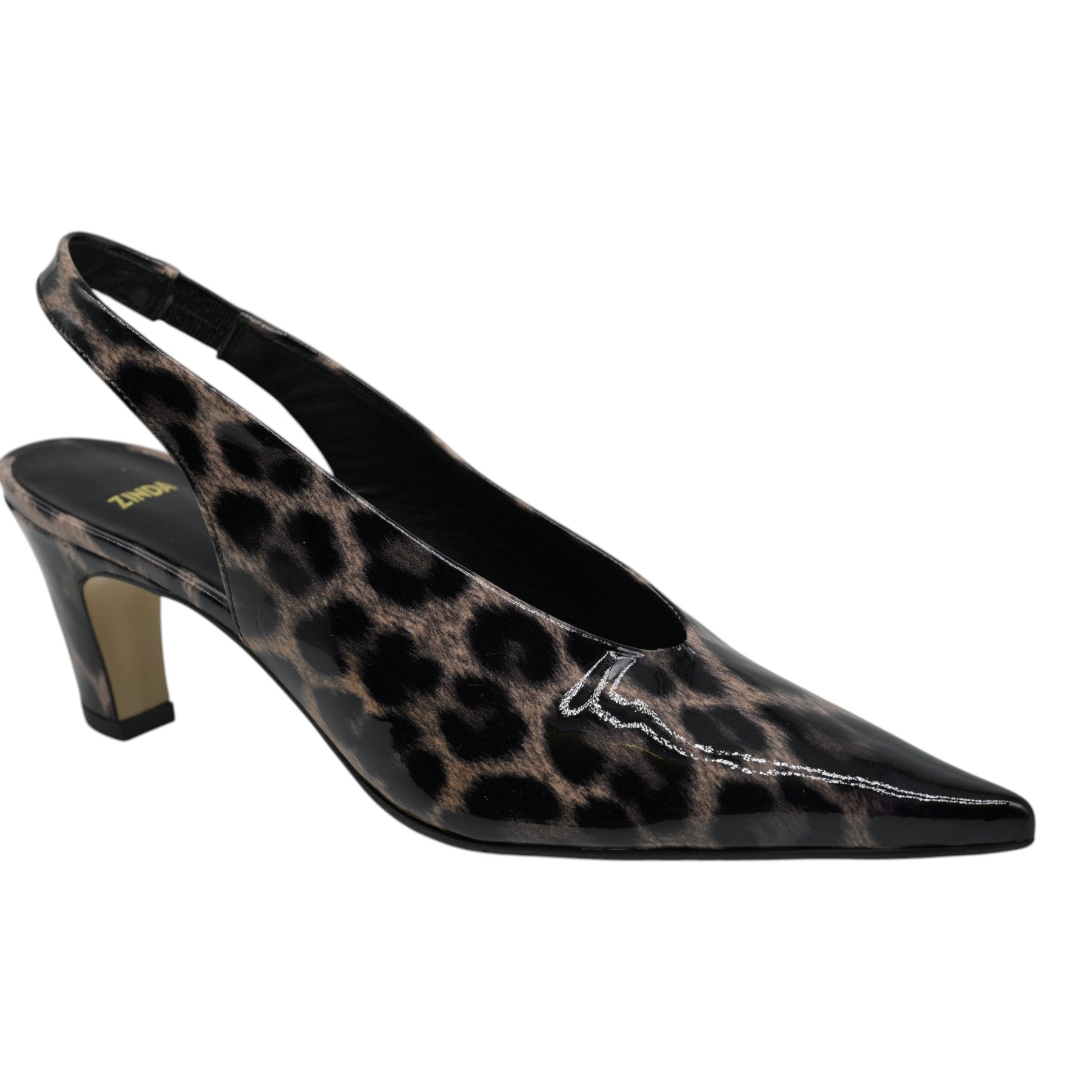Zinda 3403 Γόβες Slingback Μυτερές - Negro
