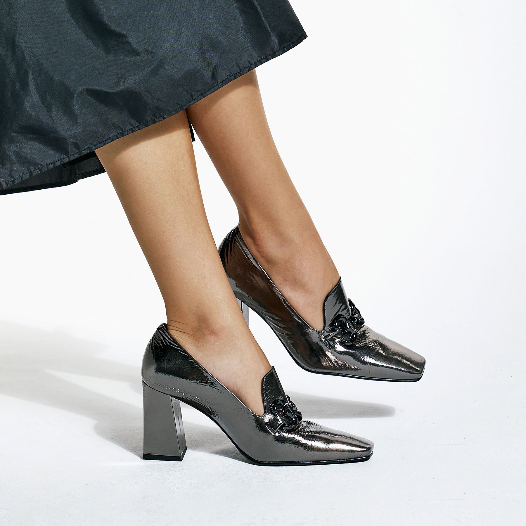 Zinda 2467F Γόβες Μοκασίνια - Ατσαλί