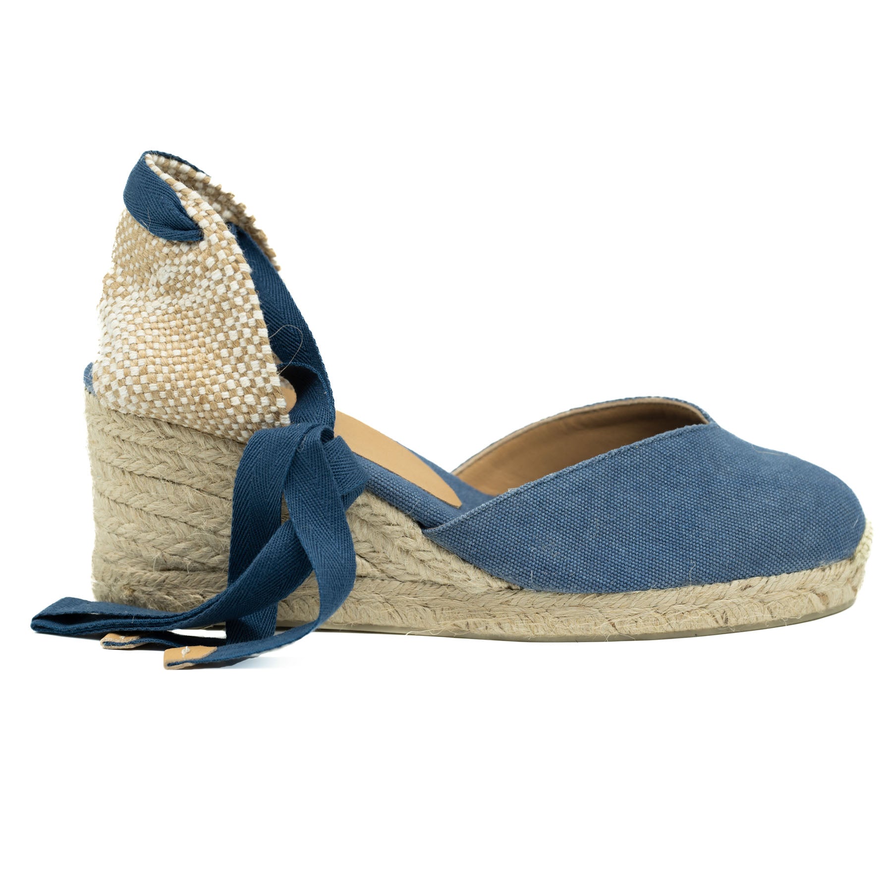 Castaner Πλατφόρμες Chiara με Κορδέλα - Azul Denim