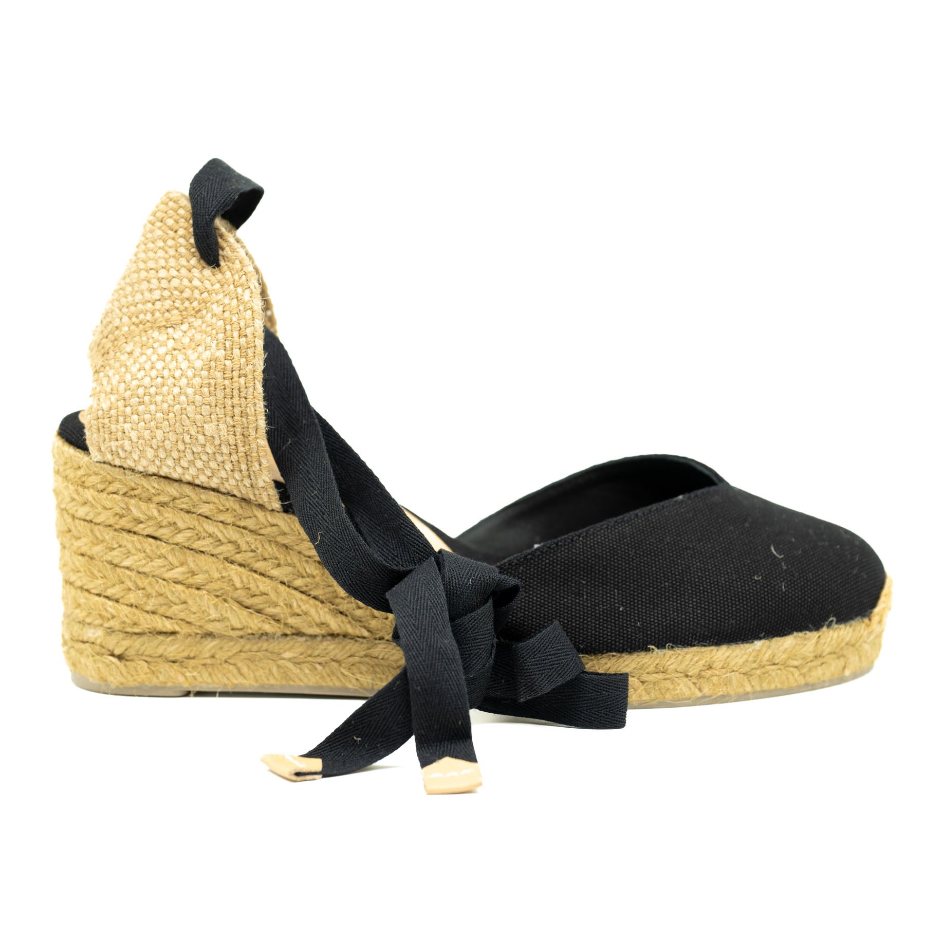 Castaner Πλατφόρμες Chiara με Κορδέλα - Μαύρες