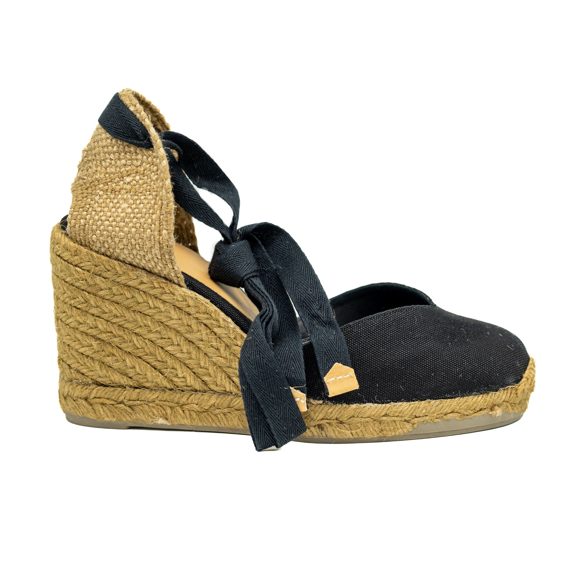 Castaner Πλατφόρμες Chiara με Κορδέλα - Μαύρες