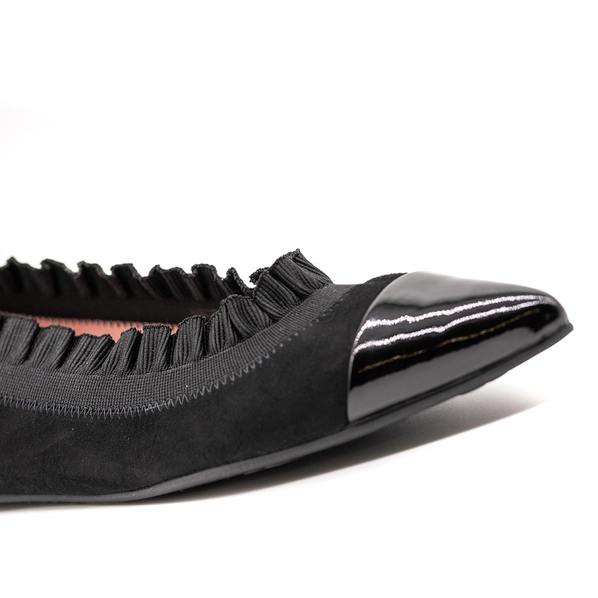 Pretty Ballerinas Μπαλαρίνες με Βολάν - Μαύρες