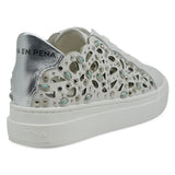 Alma en Pena 224 Sneakers Laser Cut με Πέτρες - Άσπρο