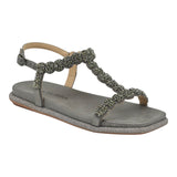 Alma en Pena 51609 Σανδάλια T-Strap με Στρας - Pewter