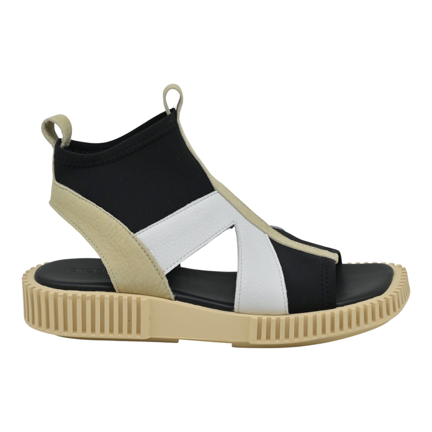Arche Ixoeke Ankle Πέδιλα - Noir/Faince/Blanc