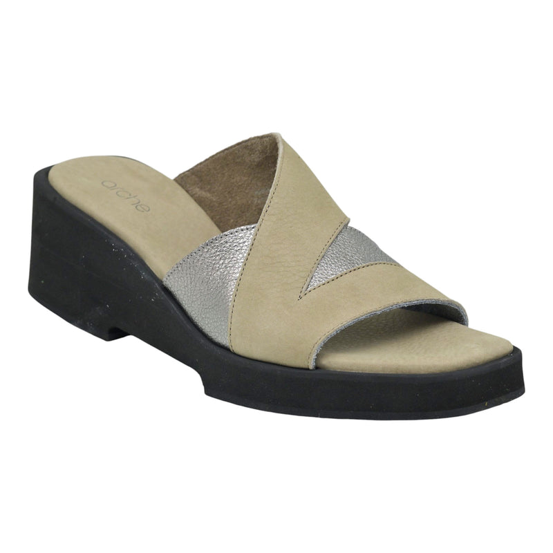 Arche Riakko Πλατφόρμες Slip On με Laser Cut - Sabbia/Titanio