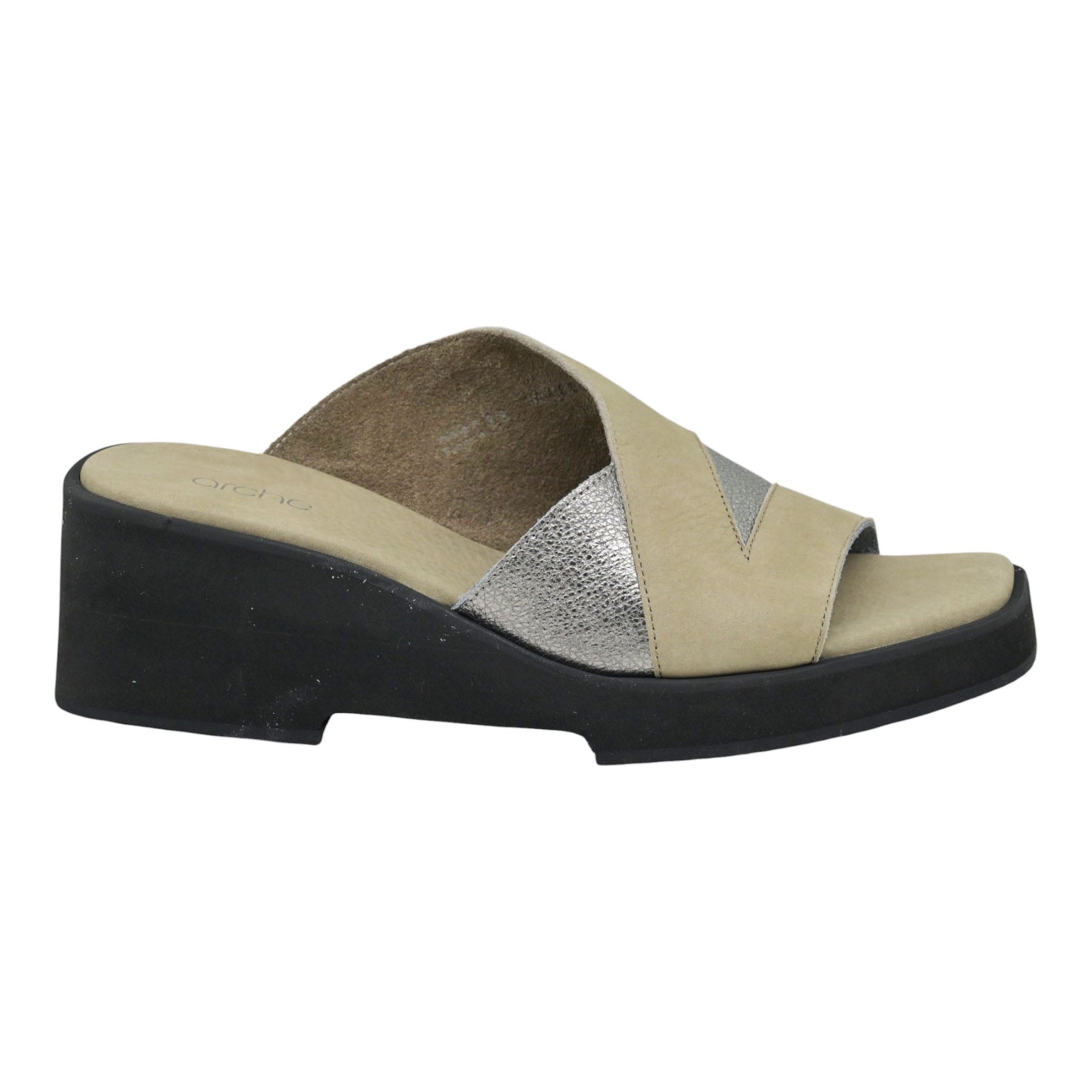 Arche Riakko Πλατφόρμες Slip On με Laser Cut - Sabbia/Titanio