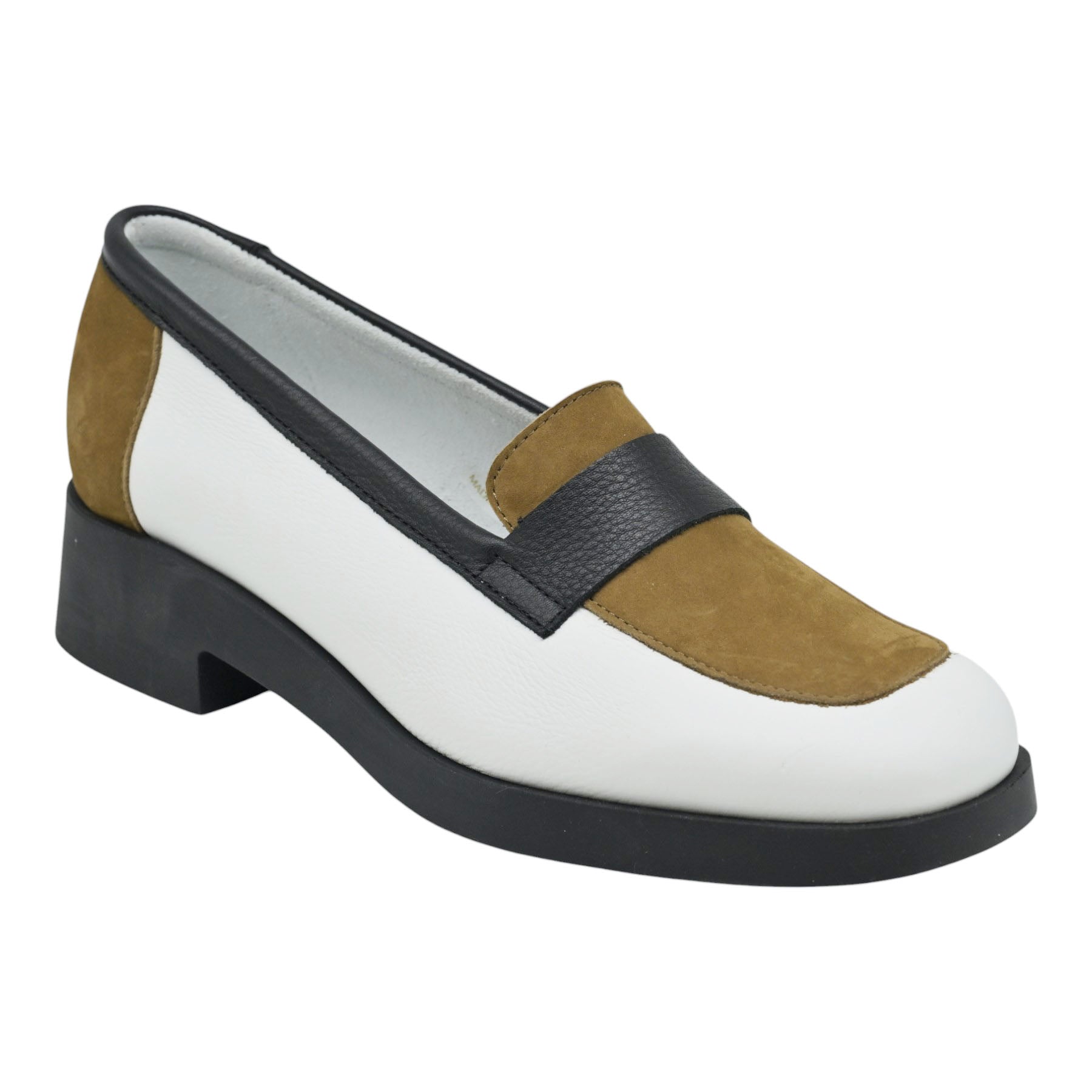 Arche Taikmo Loafers με Καστόρ Φάσα - Blanc/Sabana/ Noir