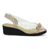 Azurée Modim Slingback Διάφανες Πλατφόρμες με Κρύσταλλα - Nude