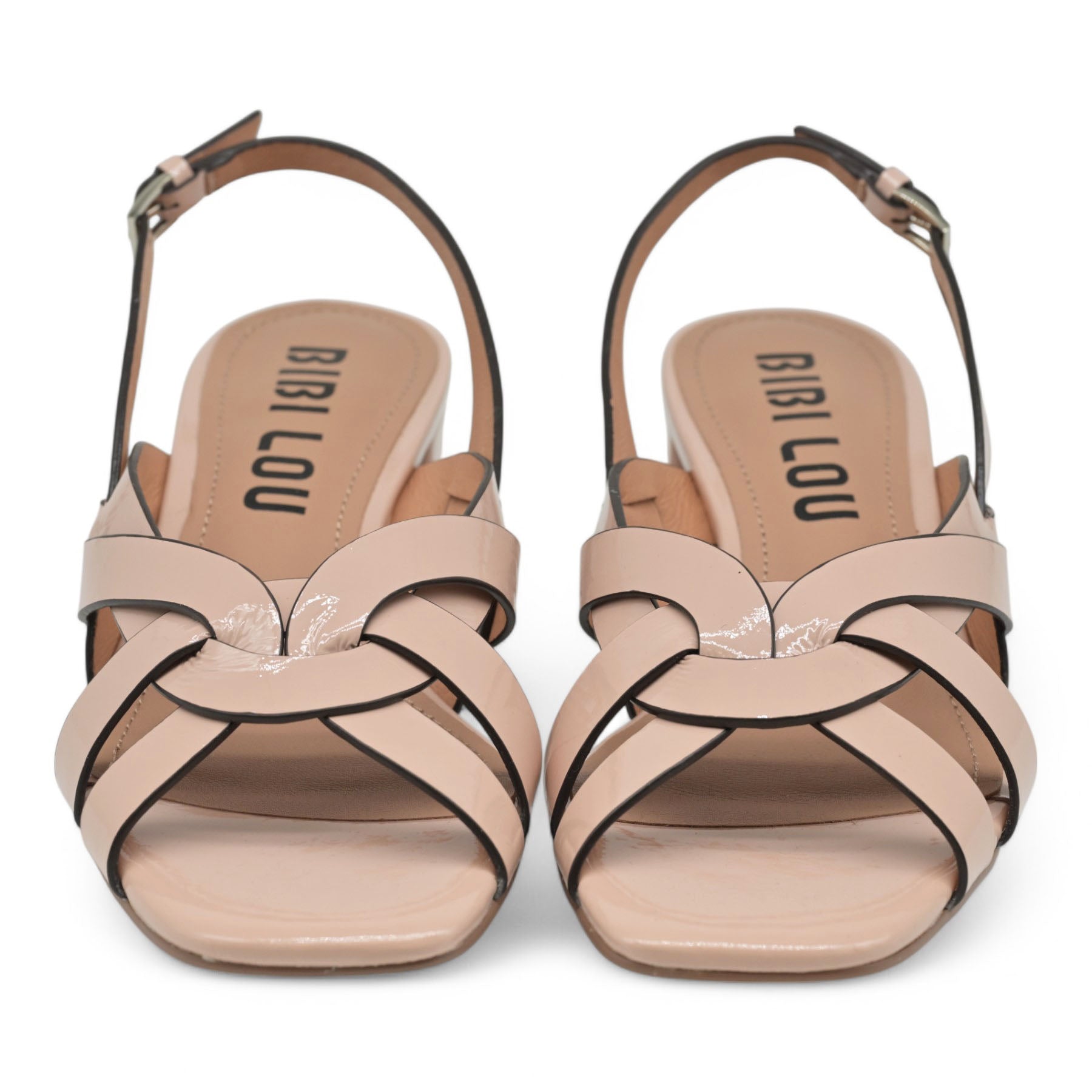 Bibi Lou 630 Χαμηλά Πέδιλα Λουστρίν με Πλέξη - Nude
