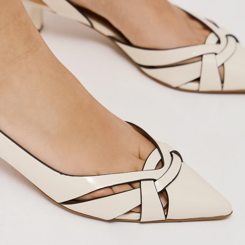 Bibi Lou 632 Slingback Γοβάκια Λουστρίν - Off White