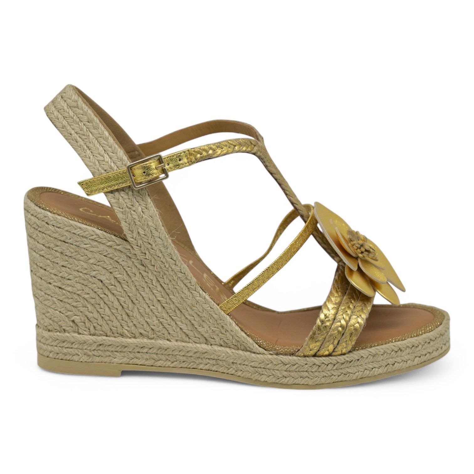 Casteller 934 Πλατφόρμες Εσπαντρίγιες με Λουλούδι - Χρυσό