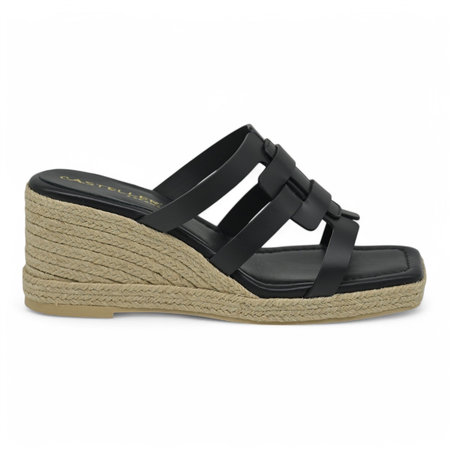 Casteller 955 Slides Πλατφόρμες Εσπαντρίγιες - Μαύρο