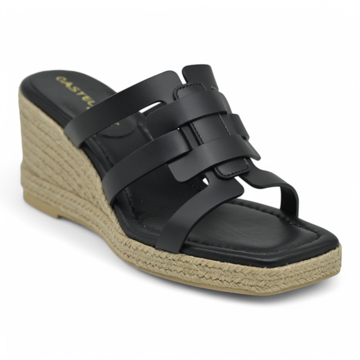 Casteller 955 Slides Πλατφόρμες Εσπαντρίγιες - Μαύρο