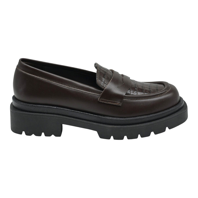 Galleria Di Scarpe 1288 Loafers Κλασικά - Καφέ Δέρμα