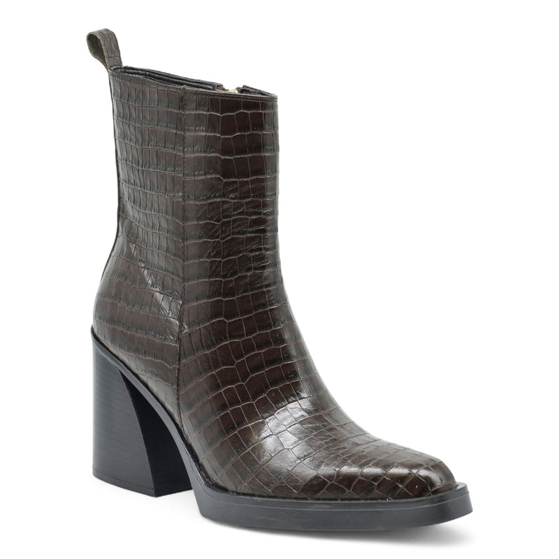 Galleria Di Scarpe TEO 103 Μποτάκια Μυτερά με Τακούνι - Καφέ