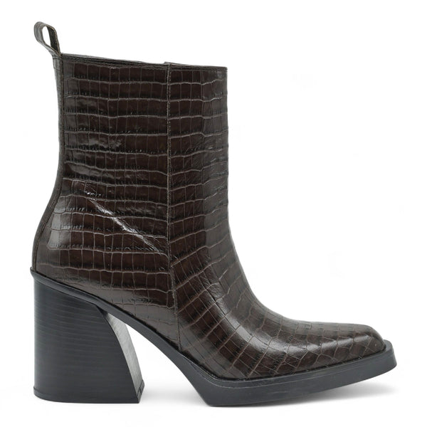 Galleria Di Scarpe TEO 103 Μποτάκια Μυτερά με Τακούνι - Καφέ