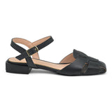 Galleria di Scarpe 158 Slingback Φλατ Μεταλλικές Μπαλαρίνες - Μαύρο