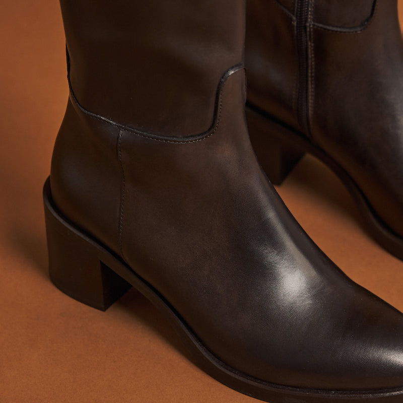 Gianni Crasto 2559G Μπότες με Τακούνι και Αγκράφα - Testa