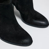 Gianni Crasto 8544 Μπότες με Ψηλή Γάμπα και Τακούνι - Μαύρο Καστόρ