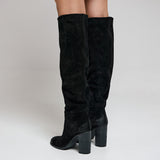 Gianni Crasto 8544 Μπότες με Ψηλή Γάμπα και Τακούνι - Μαύρο Καστόρ