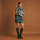 Gianni Crasto 8557 Μπότες με Ψηλή Γάμπα και Τακούνι - Μαύρο Δέρμα