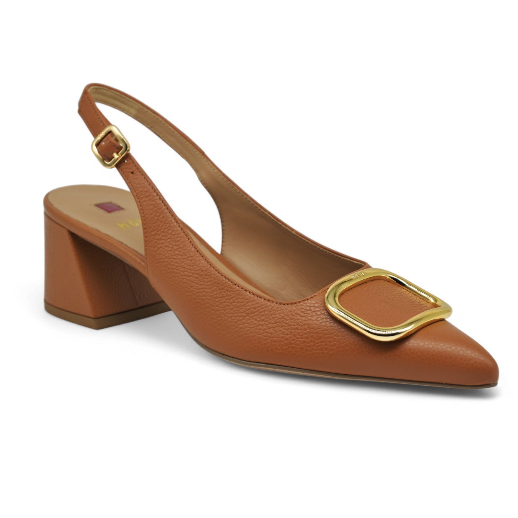 Hogl 4623 Slingback Γοβάκια με Χρυσή Τόκα - Ταμπά