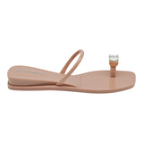 Jeffrey Campbell Balia Παντόφλες Φλατ με Δάχτυλο - Nude