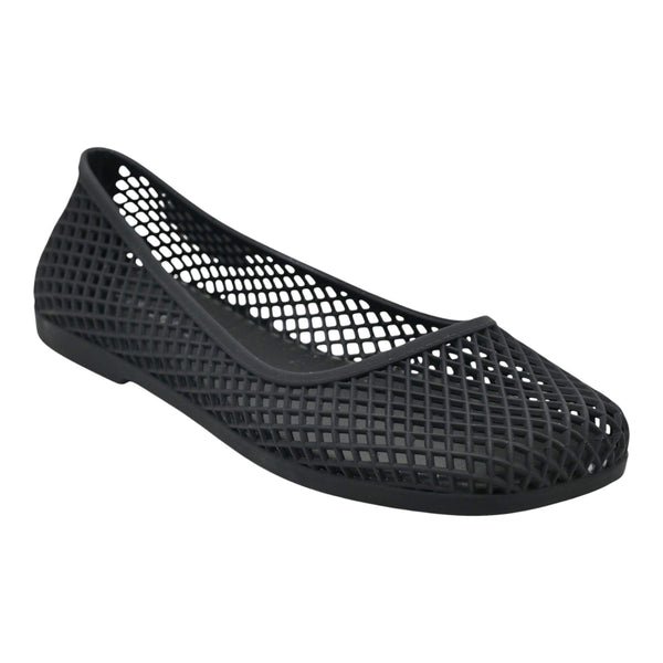 Jeffrey Campbell Breze Μπαλαρίνες Φλατ με Δίχτυ - Μαύρο