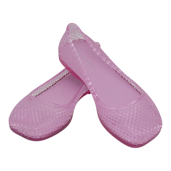 Jeffrey Campbell Breze Μπαλαρίνες Φλατ με Δίχτυ - Ροζ
