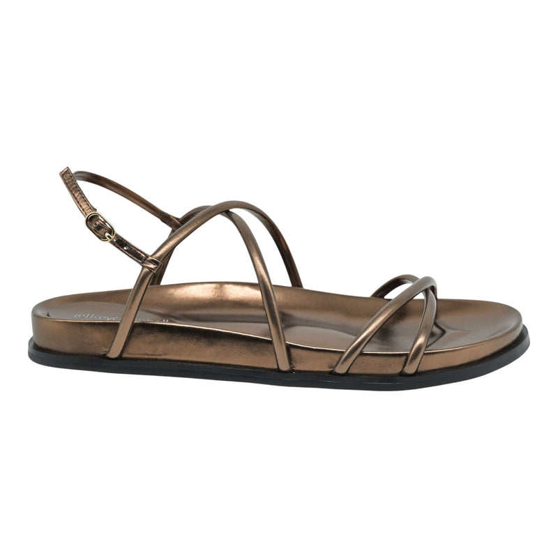 Jeffrey Campbell La-empress Σανδάλια Μεταλλικά με Λεπτά Λουράκια - Bronce