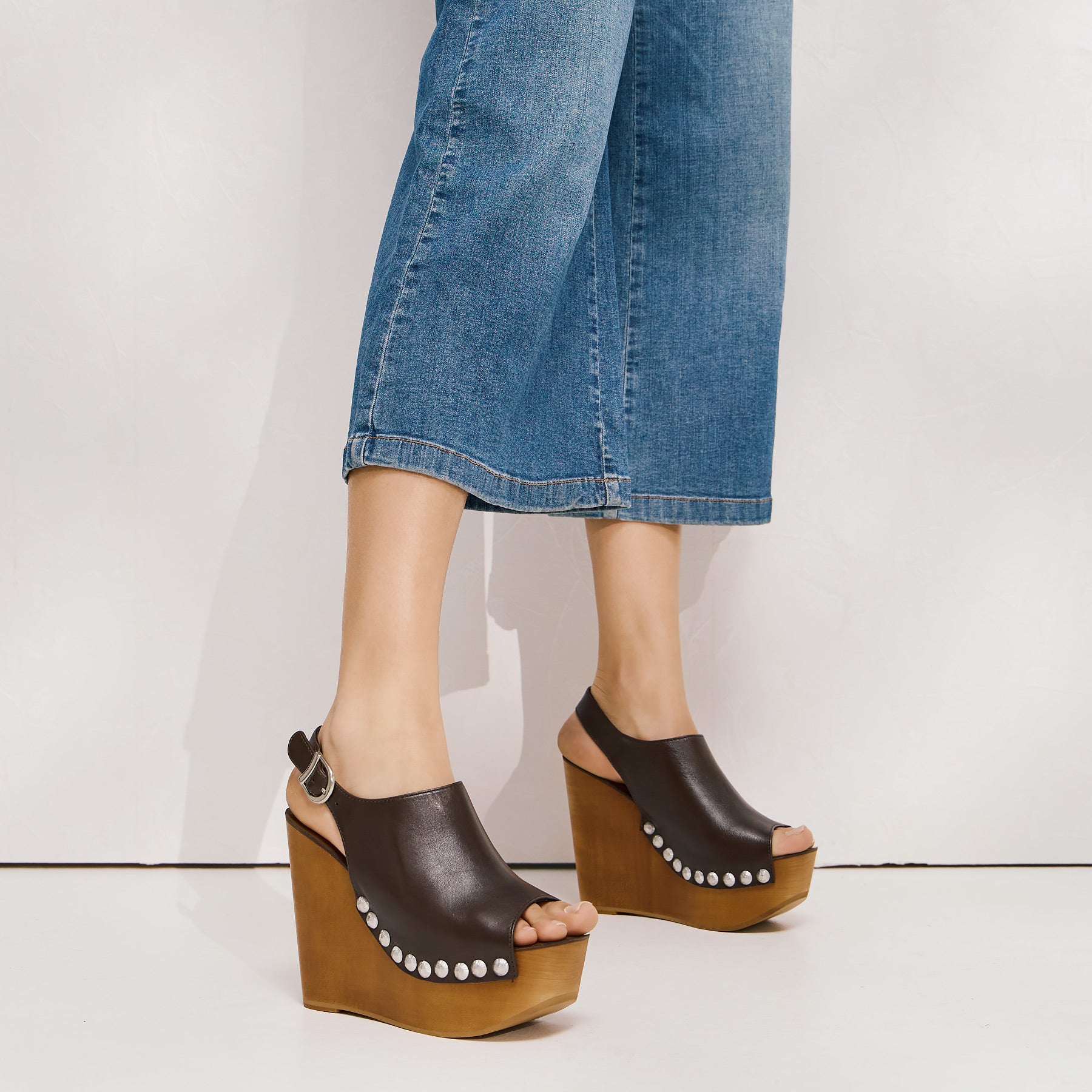 Jeffrey Campbell Snick Πλατφόρμες με Ξύλο - Καφέ