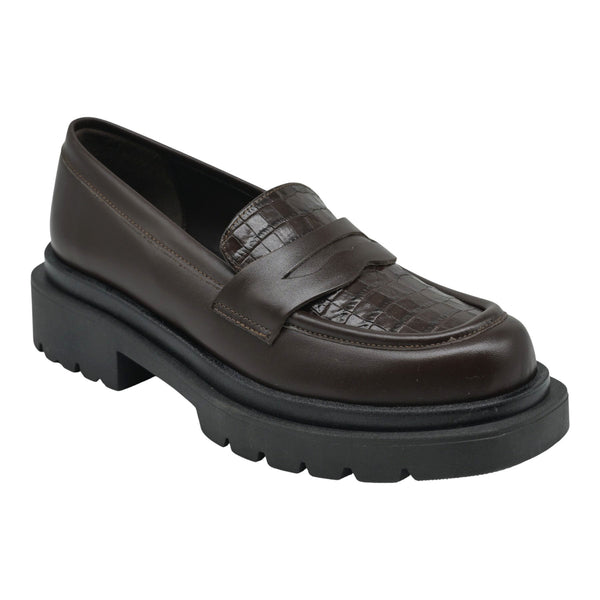 Galleria Di Scarpe 1288 Loafers Κλασικά - Καφέ Δέρμα