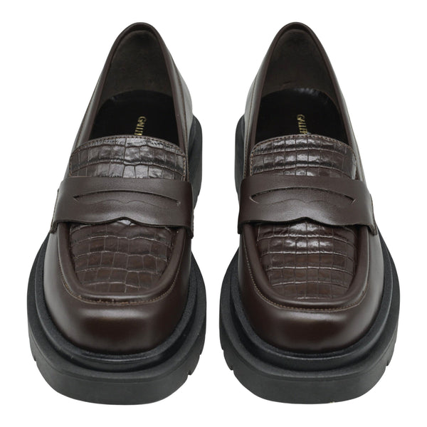 Galleria Di Scarpe 1288 Loafers Κλασικά - Καφέ Δέρμα