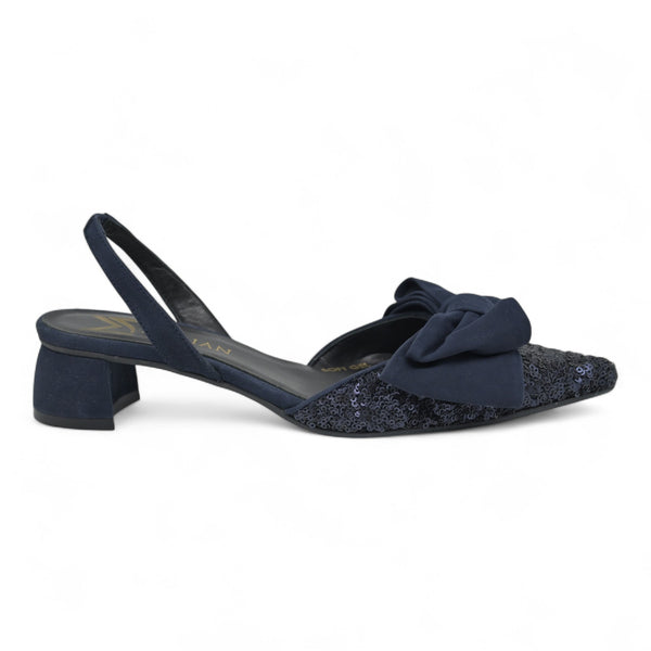 Marian 1305 Slingback Γόβες με Παγιέτα - Μπλε