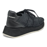 Paloma Barcelo Cholet Sneakers με Ψάθα - Μαύρο